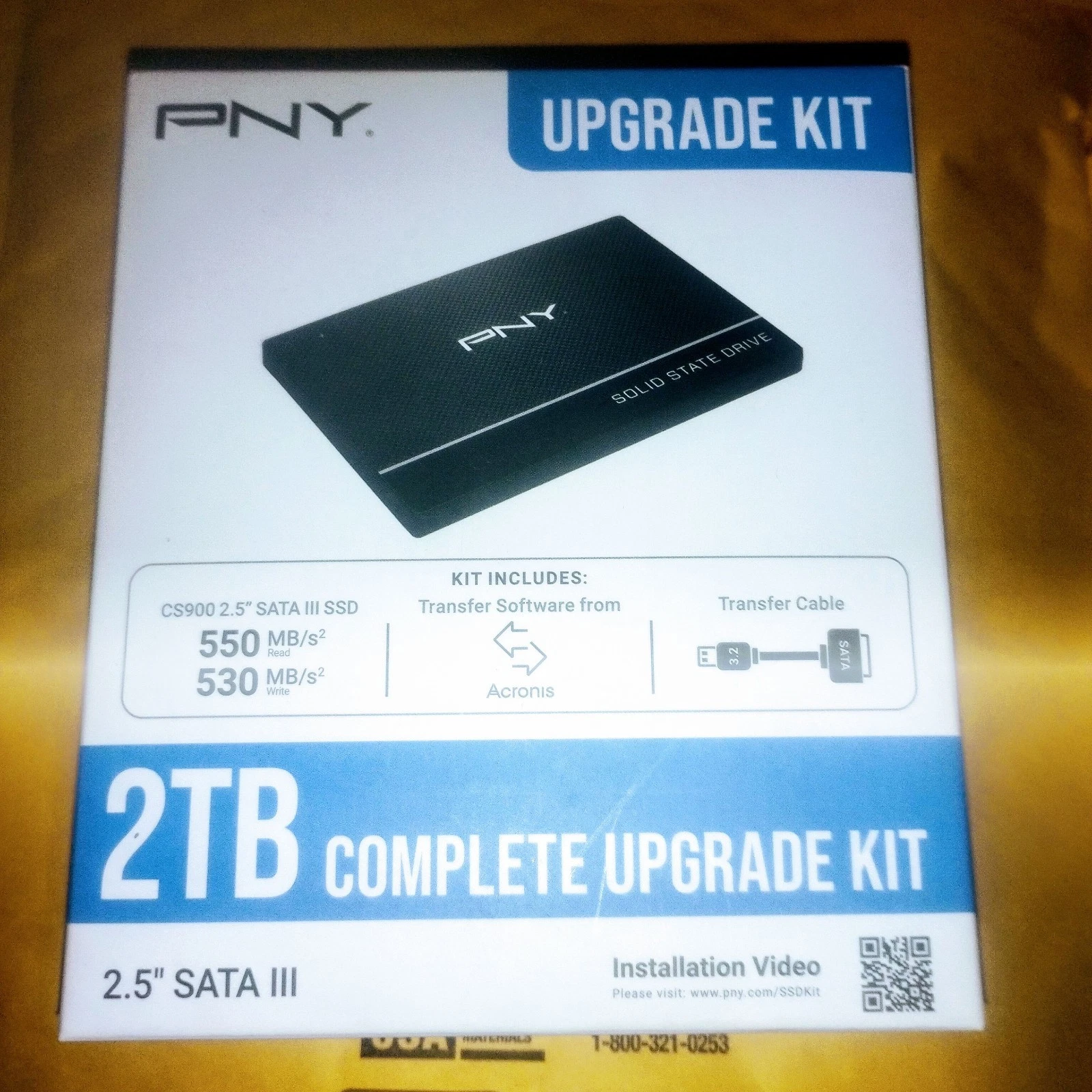 New PNY 2TB CS900 2 5  SATA III SSD Complete Upgrade Kit