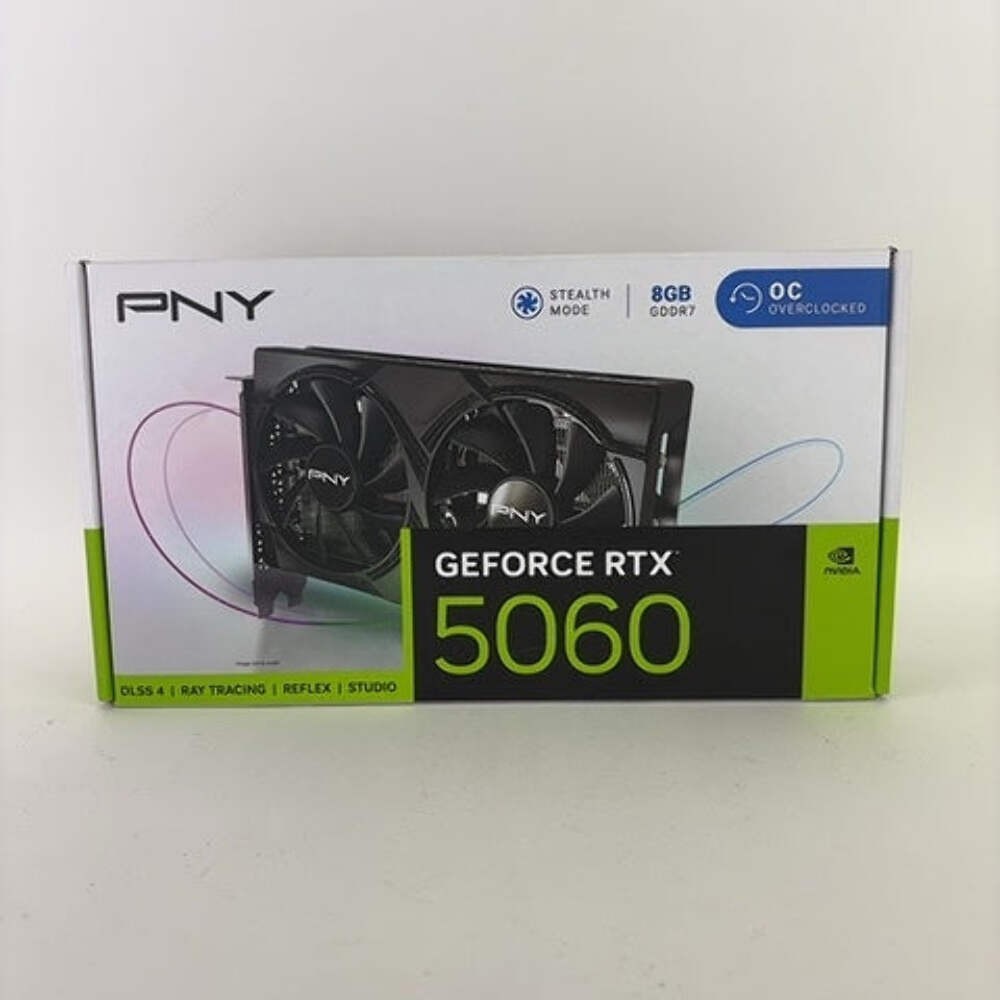 New PNY GeForce RTX 5060 8GB GDDR7 Graphics Card VCG50608DFXPBW1 O