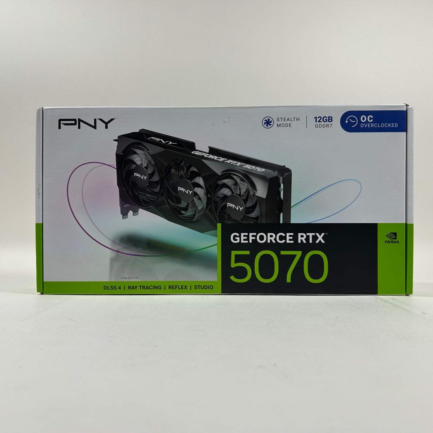 New PNY GeForce RTX 5070 12GB GDDR7 Graphics Card VCG507012TFXPBW1 O