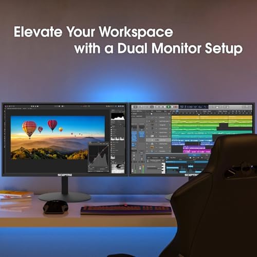 New  Sceptre 27 inch Gaming Monitor 100Hz 1ms DisplayPort HDMI x2 100  sRGB AMD FreeSync Build in Speakers  Eye Care Frameless Machine Black 2025  E275W FW100T Series 