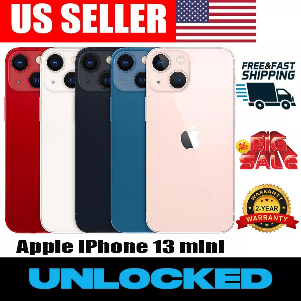 New in Sealed Box Apple iPhone 13 MINI A2481 128/256GB USA Unlocked Smartphone