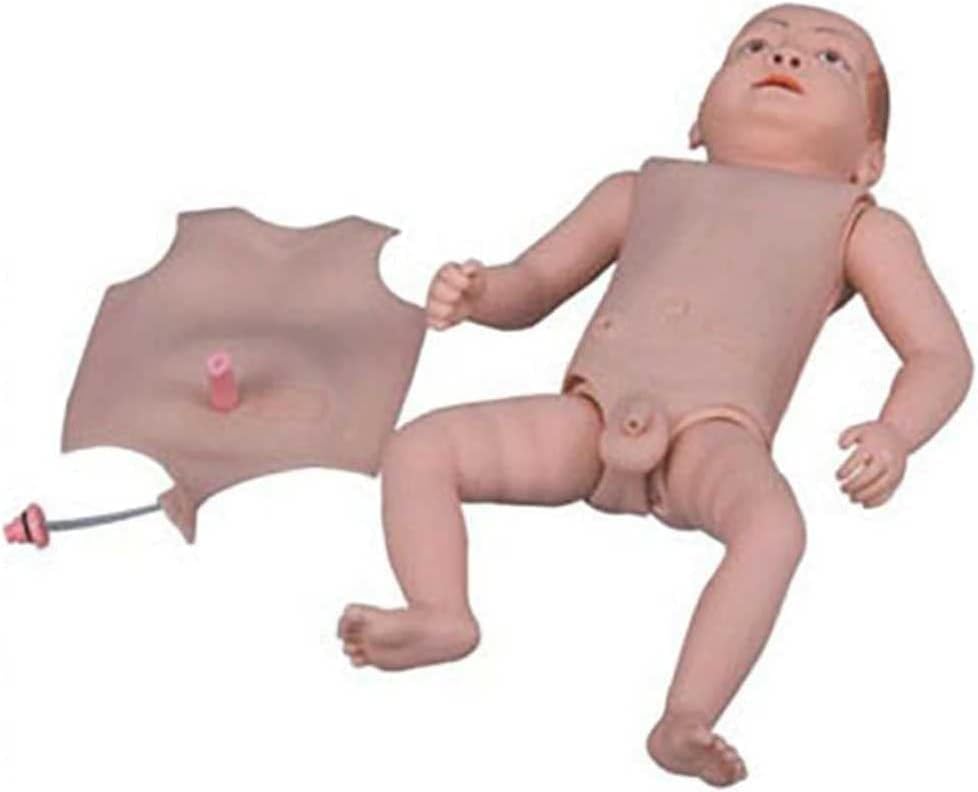 Newborn Infant Care Model Full Body Baby Nursing Manikin with Replaceable Gender Skin and Storage Bag for Nursing Medical Training Teaching Supplies