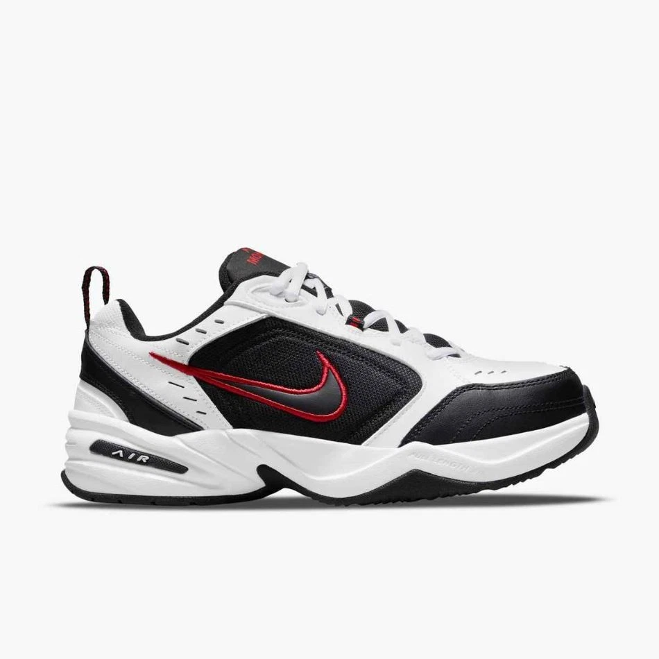 Nike AIR MONARCH IV para Hombre Blanco Negro Rojo 101 Zapatos para Caminar Ancho Medio y Ancho