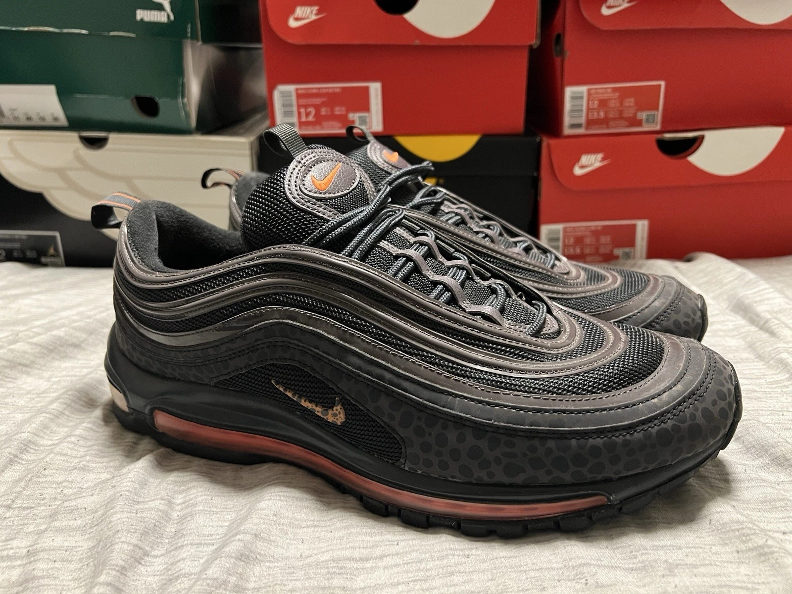 Talla 12, Nike Air Max 97 Safari Off Noir Sz 12 Lightly Used No Box