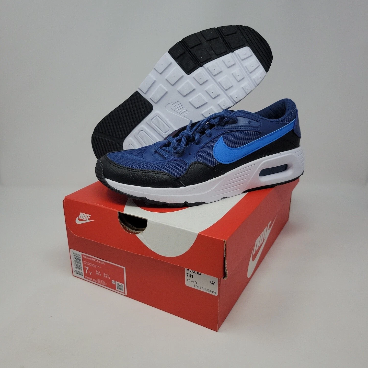 Nike Air Max SC  GS  Navy Youth shoes CZ5358 400 Size 7Y
