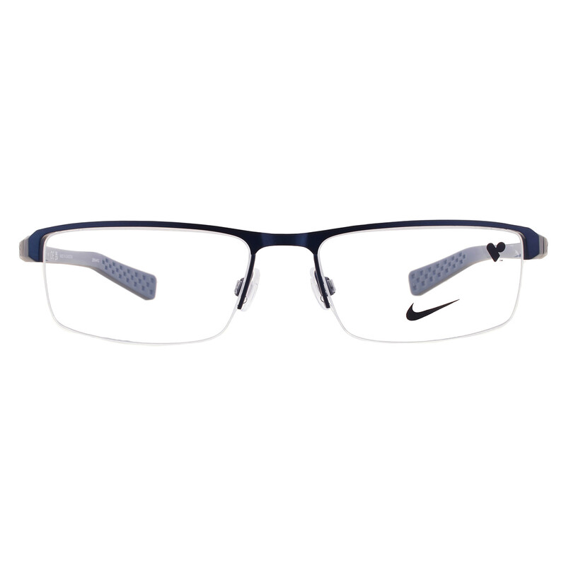 Nike Demo Rectangular Men's Eyeglasses NIKE 8097N 400 55