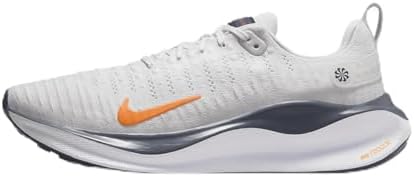 Nike InfinityRN 4 Mens Road Running Shoes  DR2665 010  Platinum Tint/Thunder Blue/Summit White/Total Orange  Size 9