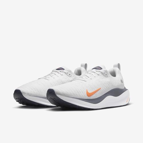 Nike InfinityRN 4 Mens Road Running Shoes  DR2665 010  Platinum Tint/Thunder Blue/Summit White/Total Orange  Size 9