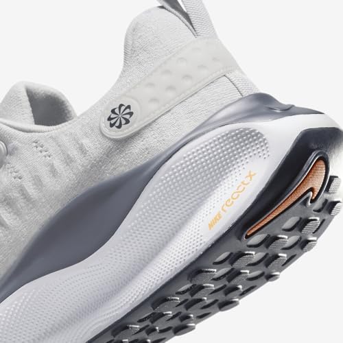 Nike InfinityRN 4 Mens Road Running Shoes  DR2665 010  Platinum Tint/Thunder Blue/Summit White/Total Orange  Size 9