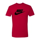 Nike Men s T Shirt Athletic Logo Swoosh Printed Active Short Sleeve Tee