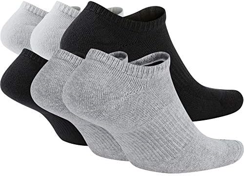 Nike Mens Everyday Plus Cushion No Show Socks  6 Pair   Multi color  923   Size Large  8 12