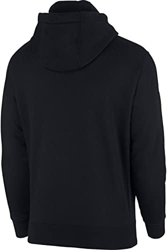 Talla L, Nike Mens Sportswear Club Fleece Full Zip Hoodie  Fleece Zip Up Hoodie Men  Black/Black/White  L
