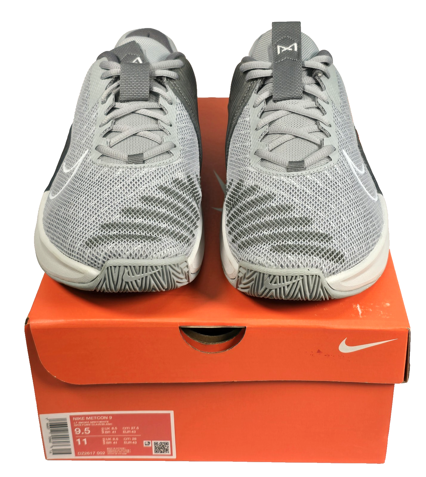 Nike Metcon 9 Unisex Light Smoke Grey White Training Shoes 9 5 Men s  11 Women s