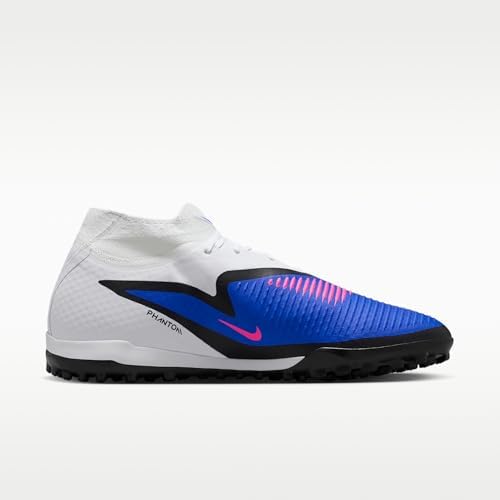 Nike Phantom 6 High Academy Turf Soccer Shoes  Racer Blue/White/Pink Blast 