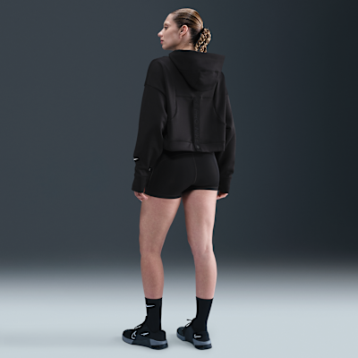 Talla M - Nike Pro Sudadera con gorro de tejido Fleece Therma-FIT para mujer