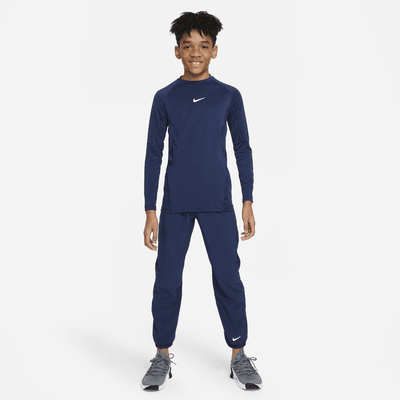 Nike Pro Playera de manga larga Dri-FIT para niño talla grande