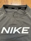 Nike Pro Dri FIT Boys Gray Athletic T Shirt S Lightweight Breathable Polyester