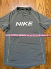 Nike Pro Dri FIT Boys Gray Athletic T Shirt S Lightweight Breathable Polyester