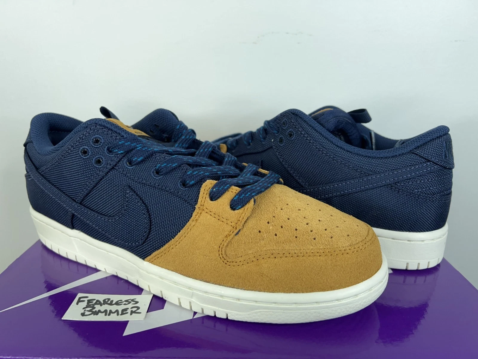 Talla 8.5 hombre-Nike SB DUNK LOW PRO PRM size 8 5 Navy Desert Ochre Backpack DX6775 400