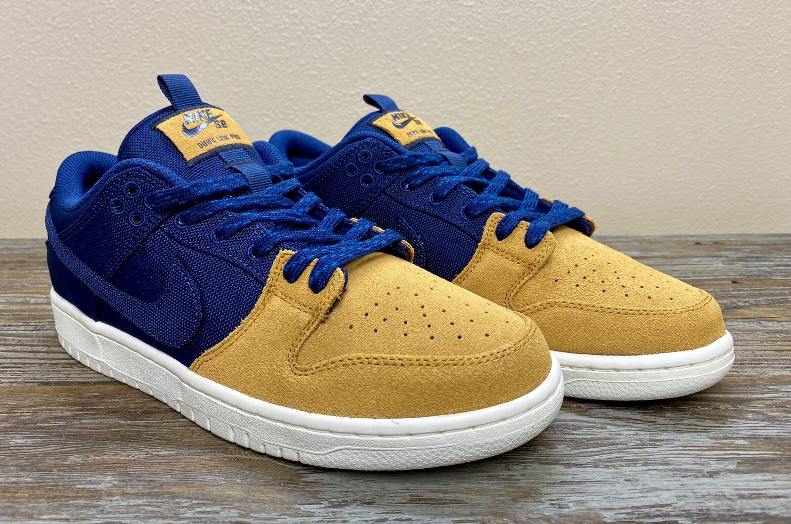 Nike SB Dunk Low Pro PRM Navy Brown Sneakers DD1503 200 Size Men s 9 / Wmns 10 5