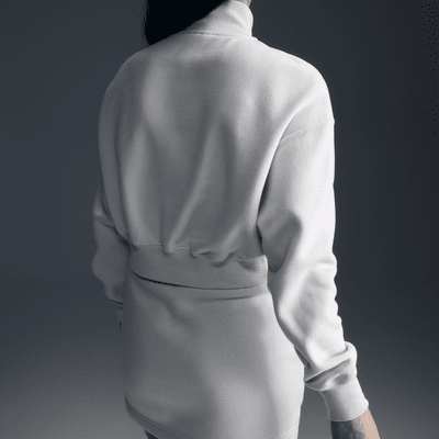 Talla M - Nike Sportswear Phoenix Fleece Sudadera cropped de cierre de 1/4 para mujer