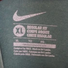 Nike T Shirt Mens XL Green Short Sleeve Graphic Logo Tee Regular Fit Activewear