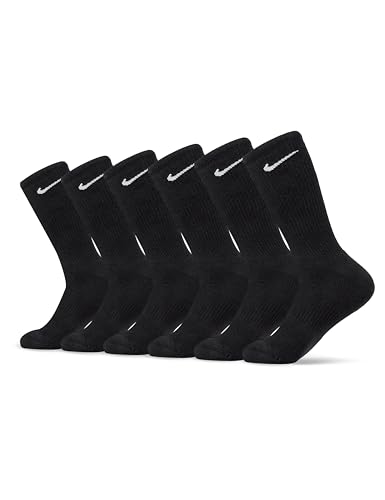Nike Unisex Adult Everyday Cushioned Training Crew Socks (6 Pairs)