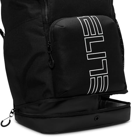 Nike  Unisex  Varsity Elite Backpack  32L   Black/Black/Metallic Silver  One Size