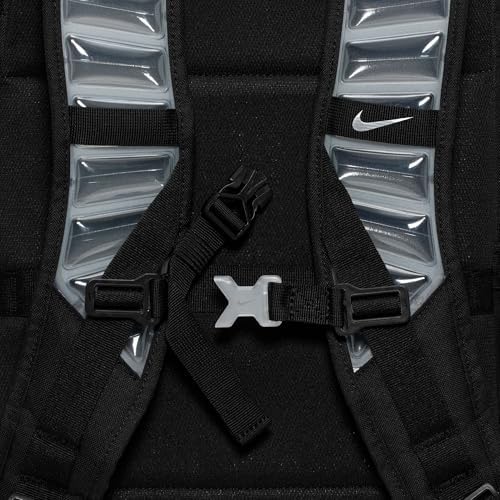 Nike  Unisex  Varsity Elite Backpack  32L   Black/Black/Metallic Silver  One Size