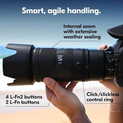 Nikon NIKKOR Z 70 200mm f/2 8 S II   The Lightest Professional 70 200mm Lens in Its Class with Breakthrough Autofocus Performance  Image Stabilization  Internal Zoom and Extraordinary Image Quality