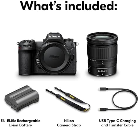 Nikon Z6 III with 24 70mm f/4 Lens   Full Frame mirrorless Stills/Video Camera with 6K/60p Internal RAW Recording   Nikon USA Model