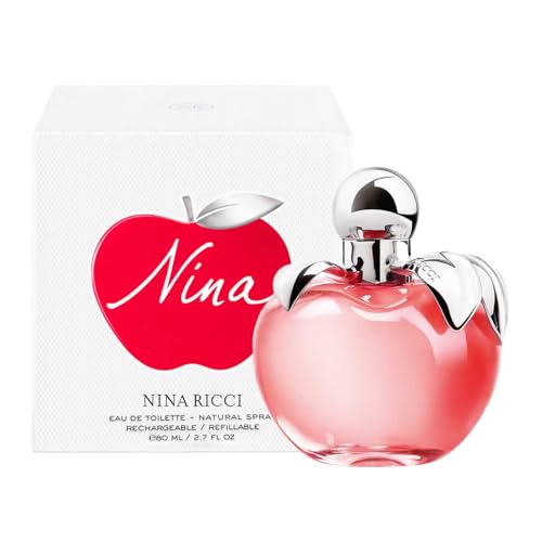 Nina By Nina Ricci For Women   Indulgent Designer Perfume For Her   Floral  Fruity Scented Eau De Toilette Spray Infused With Apple  Amalfi Lemon And Lime   Stylish Bottle Design   2 7 Oz EDT Spray