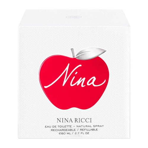 Nina By Nina Ricci For Women   Indulgent Designer Perfume For Her   Floral  Fruity Scented Eau De Toilette Spray Infused With Apple  Amalfi Lemon And Lime   Stylish Bottle Design   2 7 Oz EDT Spray