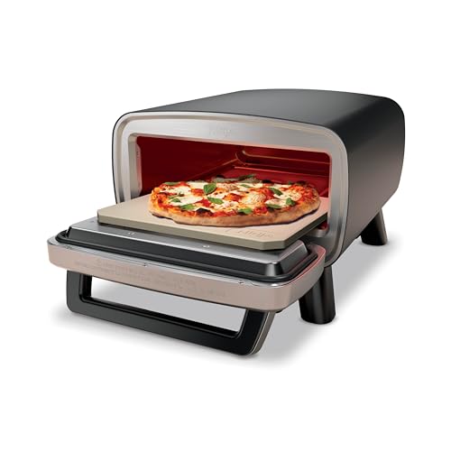 Ninja Artisan Outdoor Pizza Oven  12 inch  3 minute Pizza  Neapolitan  Thin Crust  New York Chicago  Custom  700F Max Temperature  Electric Heat  Bake  Broil  Proof  Warm  MO201