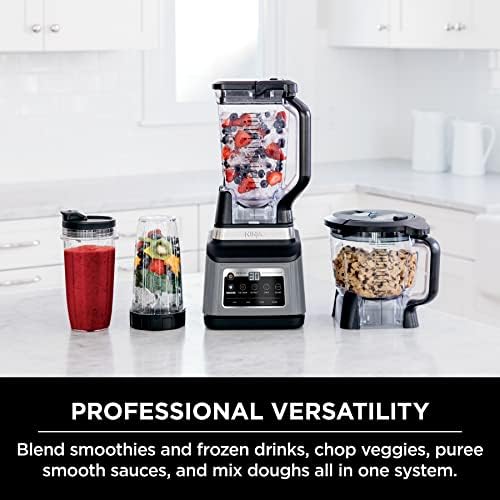 Ninja BN701 Professional Plus Blender  1400 Peak Watts  3 Functions for Smoothies  Frozen Drinks & Ice Cream with Auto IQ  72 oz   Total Crushing Pitcher & Lid  Dark Grey