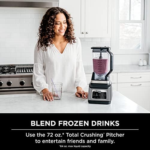 Ninja BN701 Professional Plus Blender  1400 Peak Watts  3 Functions for Smoothies  Frozen Drinks & Ice Cream with Auto IQ  72 oz   Total Crushing Pitcher & Lid  Dark Grey