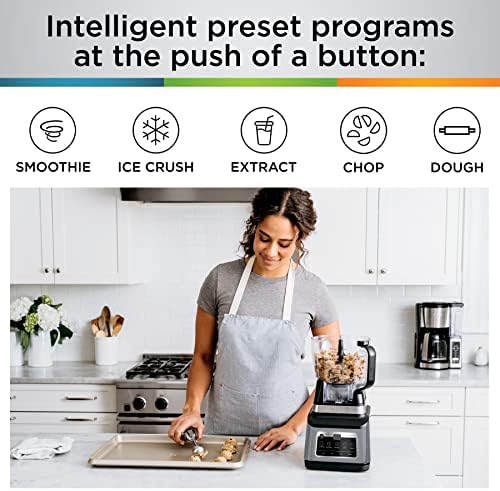 Ninja BN701 Professional Plus Blender  1400 Peak Watts  3 Functions for Smoothies  Frozen Drinks & Ice Cream with Auto IQ  72 oz   Total Crushing Pitcher & Lid  Dark Grey