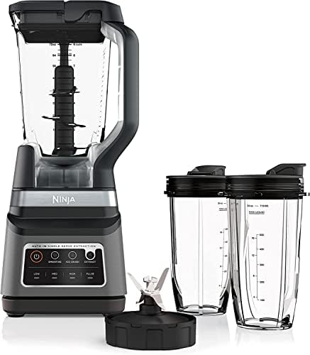 Ninja BN701 Professional Plus Blender  1400 Peak Watts  3 Functions for Smoothies  Frozen Drinks & Ice Cream with Auto IQ  72 oz   Total Crushing Pitcher & Lid  Dark Grey