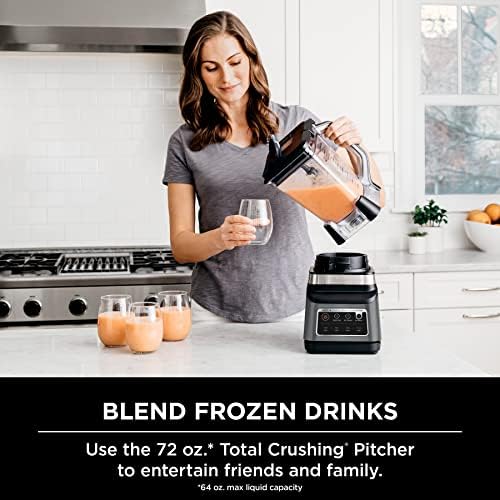 Ninja BN751 Professional Plus DUO Blender  1400 Peak Watts  3 Auto IQ Programs for Smoothies  Frozen Drinks & Nutrient Extractions  72 oz  Total Crushing Pitcher &  2  24 oz  To Go Cups  Black