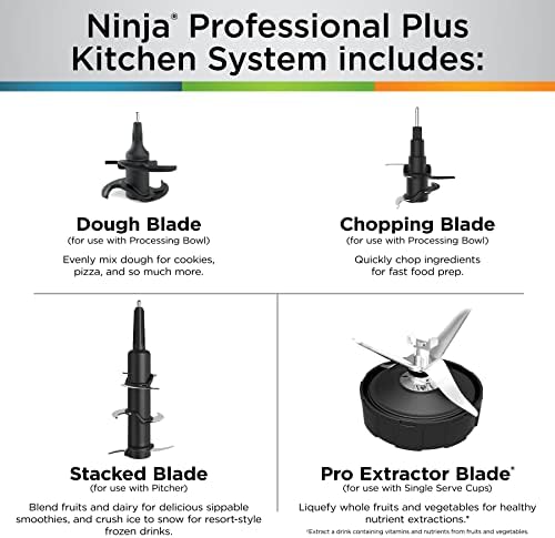 Ninja BN751 Professional Plus DUO Blender  1400 Peak Watts  3 Auto IQ Programs for Smoothies  Frozen Drinks & Nutrient Extractions  72 oz  Total Crushing Pitcher &  2  24 oz  To Go Cups  Black