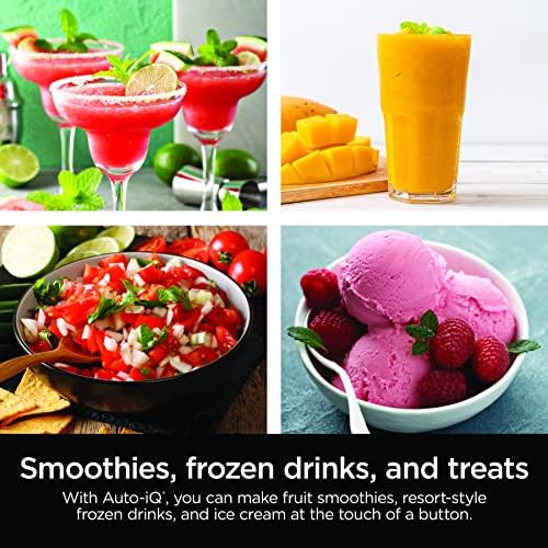 Ninja BN751 Professional Plus DUO Blender  1400 Peak Watts  3 Auto IQ Programs for Smoothies  Frozen Drinks & Nutrient Extractions  72 oz  Total Crushing Pitcher &  2  24 oz  To Go Cups  Black