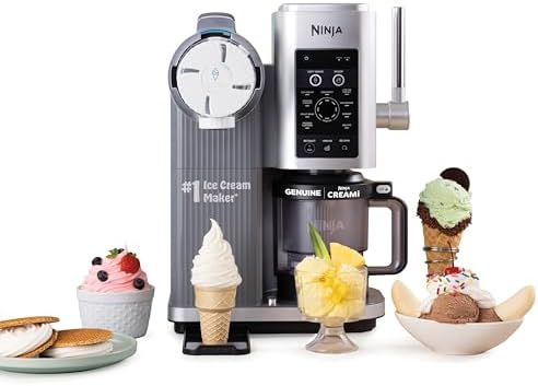 Ninja CREAMi Scoop & Swirl Ice Cream Maker  Soft Serve Desserts  Sorbet  Milkshakes  Frozen Yogurt and More  13 in 1 Programs  Includes Handle and Two 16 oz 2 in 1 Pints  NC701