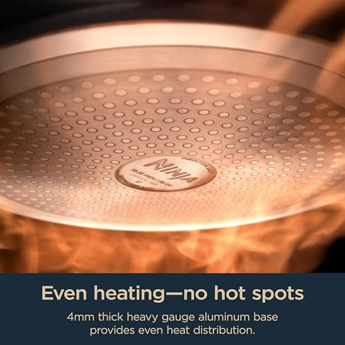 Ninja Ceramic Pro 10 Piece Cookware Set  Non Stick Pots & Pans Set with Glass Lids  Nontoxic  PTFE Free  Ceramic Coated  Oven Safe  All Stovetops & Induction Compatible  Black  CW39010BK