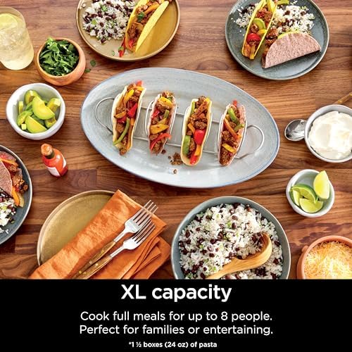 Ninja Combi All in One Multicooker  Oven  & Air Fryer  Complete Meals in 15 Mins  14 in 1 Functions  Combi Cooker   Air Fry  Bake  Roast  Slow Cook and More  3 Accessories  Stainless Steel  SFP701