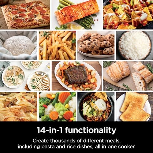 Ninja Combi All in One Multicooker  Oven  & Air Fryer  Complete Meals in 15 Mins  14 in 1 Functions  Combi Cooker   Air Fry  Bake  Roast  Slow Cook and More  3 Accessories  Stainless Steel  SFP701