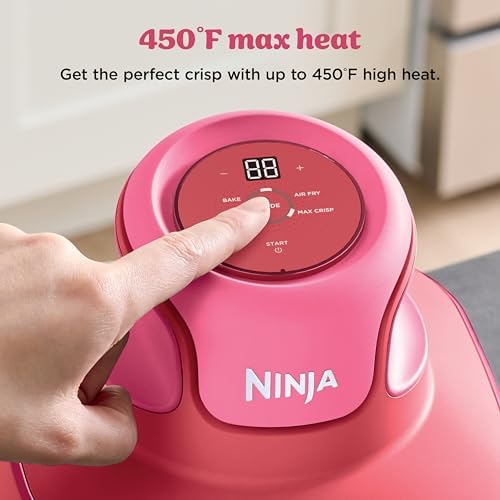 Ninja Crispi 4 in 1 Portable Glass Air Fryer Cooking System  1500W  4QT & 6 Cup TempWare Glass Containers with Storage Lids  Microwave  Freezer & Dishwasher Safe  Cyberspace Gray  FN101GY