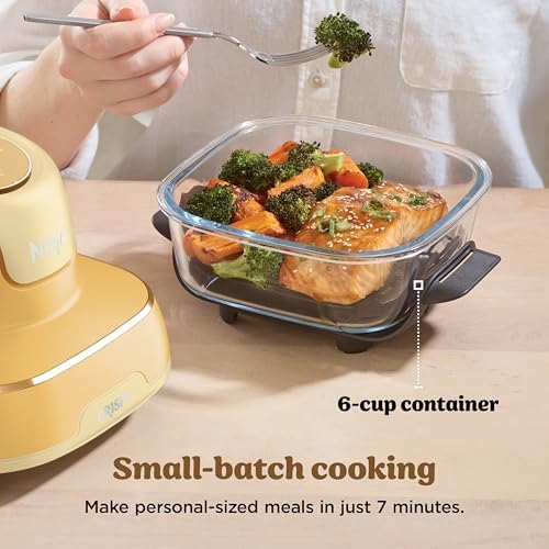 Ninja Crispi 4 in 1 Portable Glass Air Fryer Cooking System  1500W  4QT & 6 Cup TempWare Glass Containers with Storage Lids  Microwave  Freezer & Dishwasher Safe  Cyberspace Gray  FN101GY