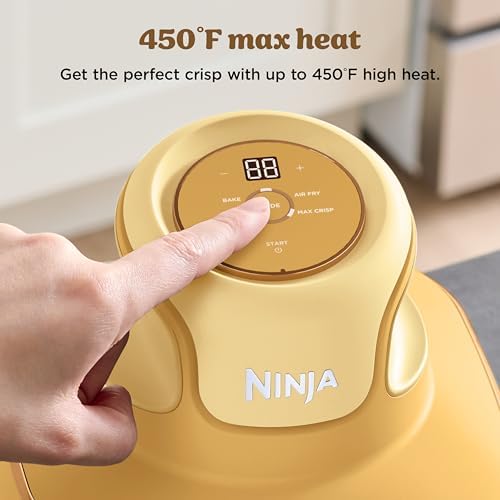 Ninja Crispi 4 in 1 Portable Glass Air Fryer Cooking System  1500W  4QT & 6 Cup TempWare Glass Containers with Storage Lids  Microwave  Freezer & Dishwasher Safe  Cyberspace Gray  FN101GY