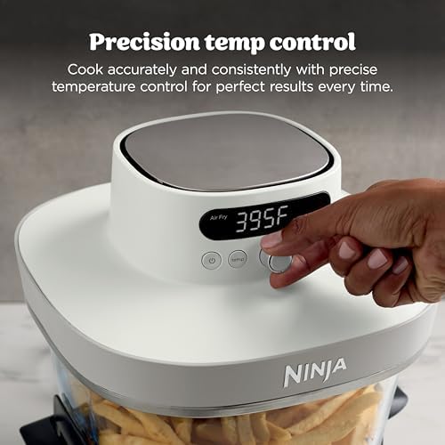 Ninja Crispi Pro 6 in 1 Glass Air Fryer   450 F  Nontoxic  6qt & 2 5qt Containers & Lids   Microwave  Freezer  Dishwasher Safe   Max Crisp  Air Fry  Bake  Roast  Recrisp  Dehydrate   Bone   AS101LG