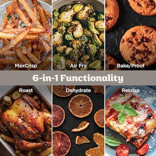 Ninja Crispi Pro 6 in 1 Glass Air Fryer   450 F  Nontoxic  6qt & 2 5qt Containers & Lids   Microwave  Freezer  Dishwasher Safe   Max Crisp  Air Fry  Bake  Roast  Recrisp  Dehydrate   Bone   AS101LG